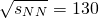 \sqrt{s_{NN}} = 130